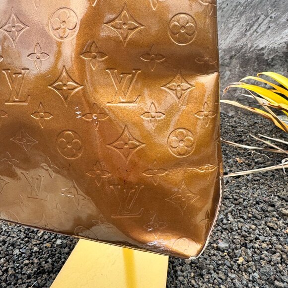 Louis Vuitton Vernis Reade Tote Hand Bag Bronze Monogram Patent Leather - Picture 13 of 17